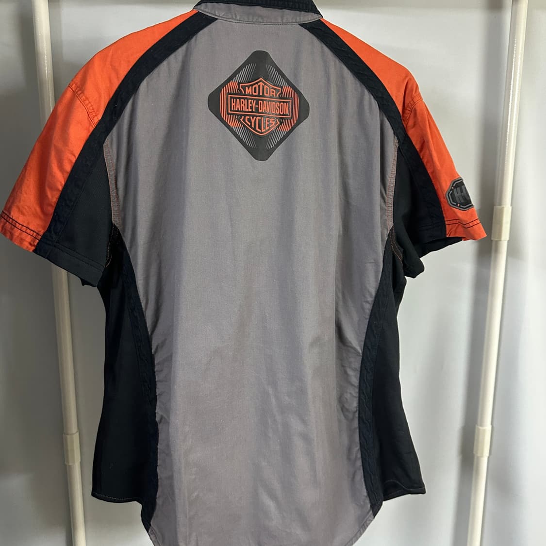 할리 데이비슨 배색 반팔 셔츠 상품이미지3