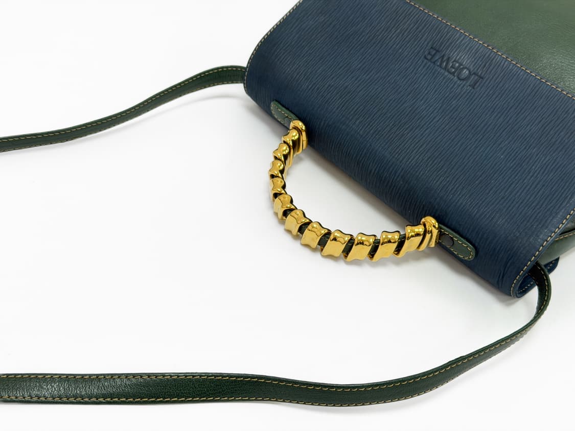 로에베 투톤 레더 탑 핸들 숄더백 상품이미지5