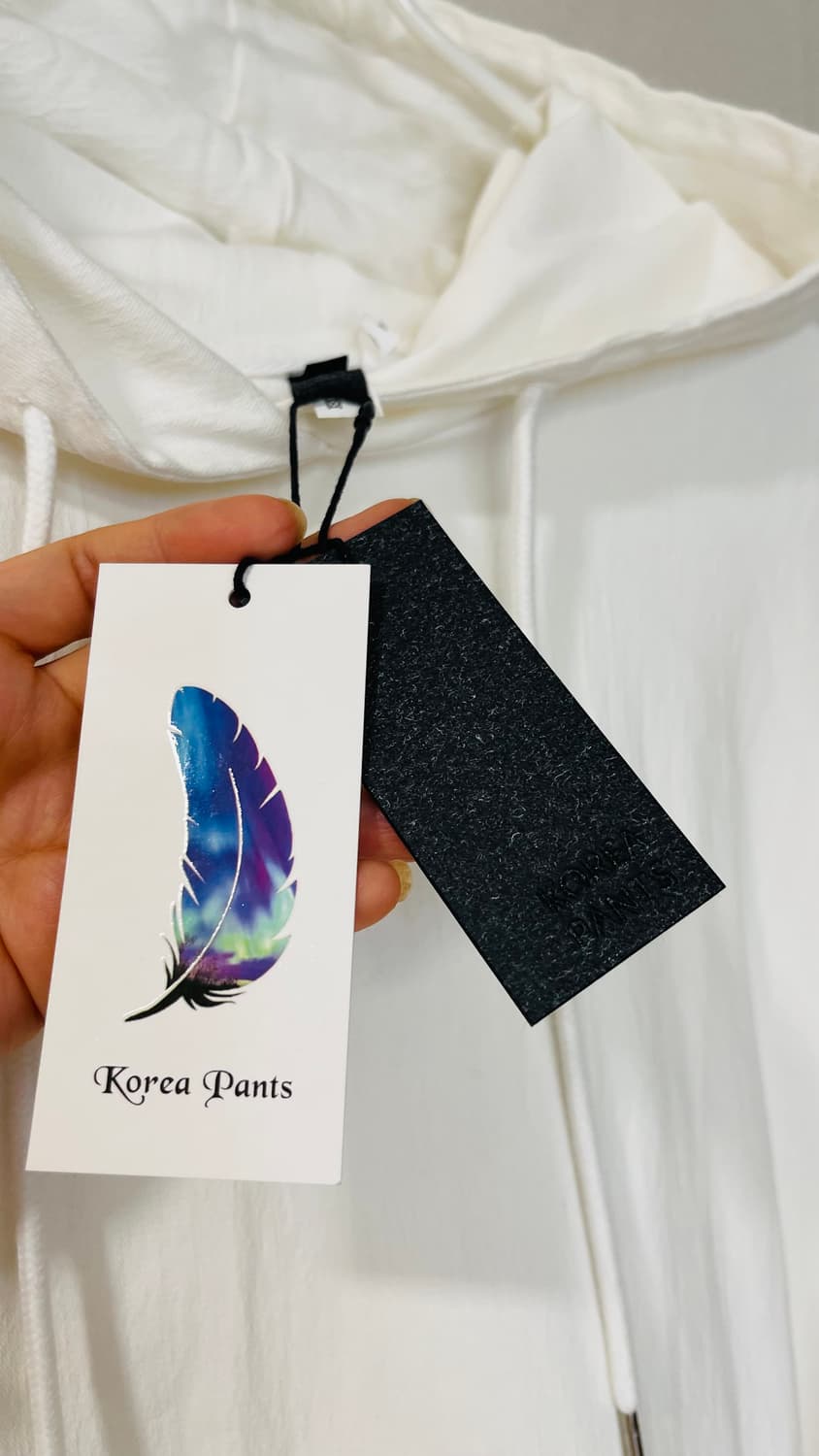 택달린 새상품) Korea Pants 고퀄리티 화이트 후드티 105. 독 상품이미지5