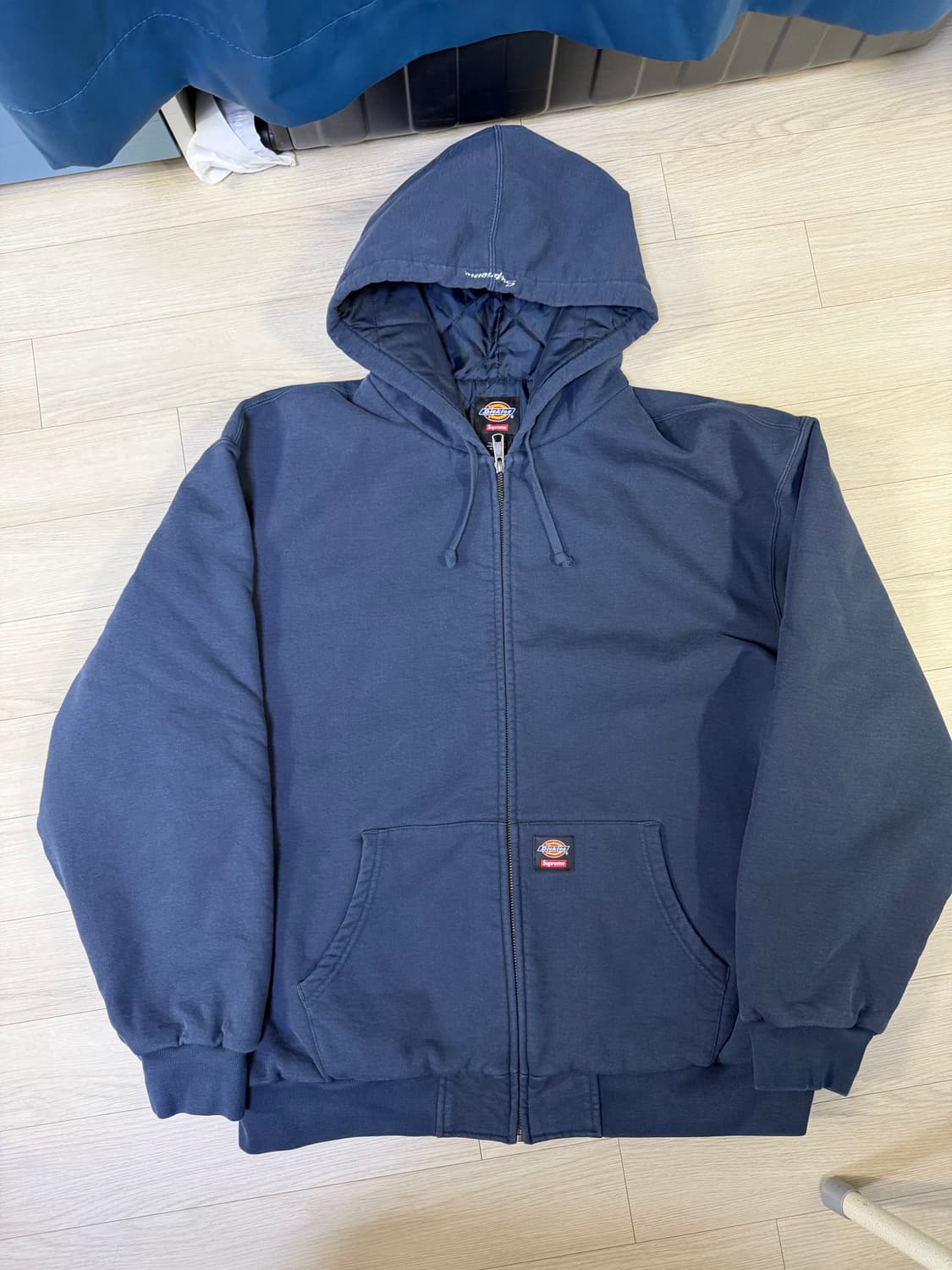 XL 24FW 슈프림 디키즈 후드집업 네이비 블루 상품이미지1