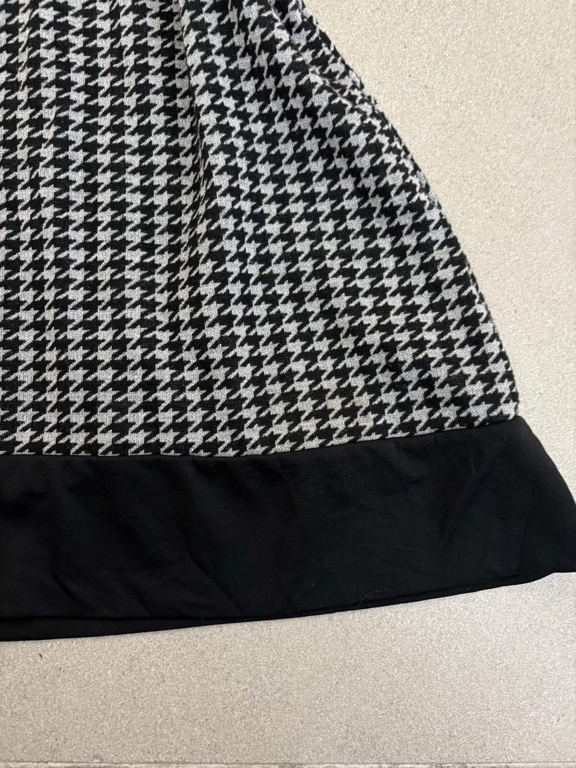 하운드체크 리본 원피스 상품이미지5