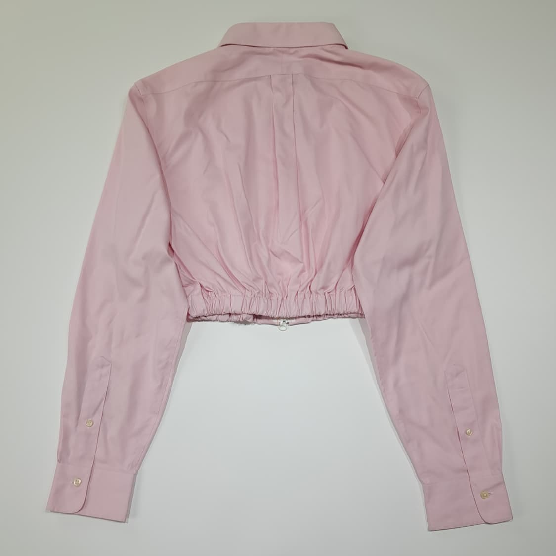 CL791 FREE 폴로 핑크 리메이크 크롭 집업 셔츠 상품이미지5