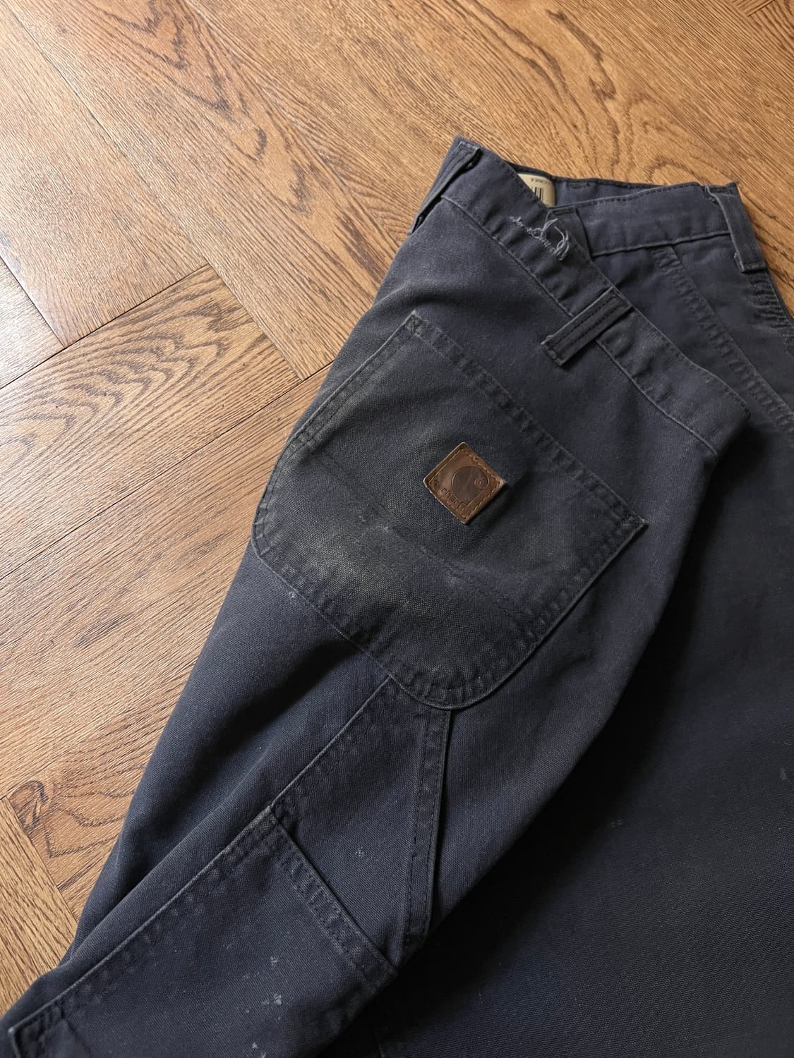 [34]칼하트 USA 덩가리핏 미드나잇 네이비 싱글니 카펜터 워크 팬츠 상품이미지5