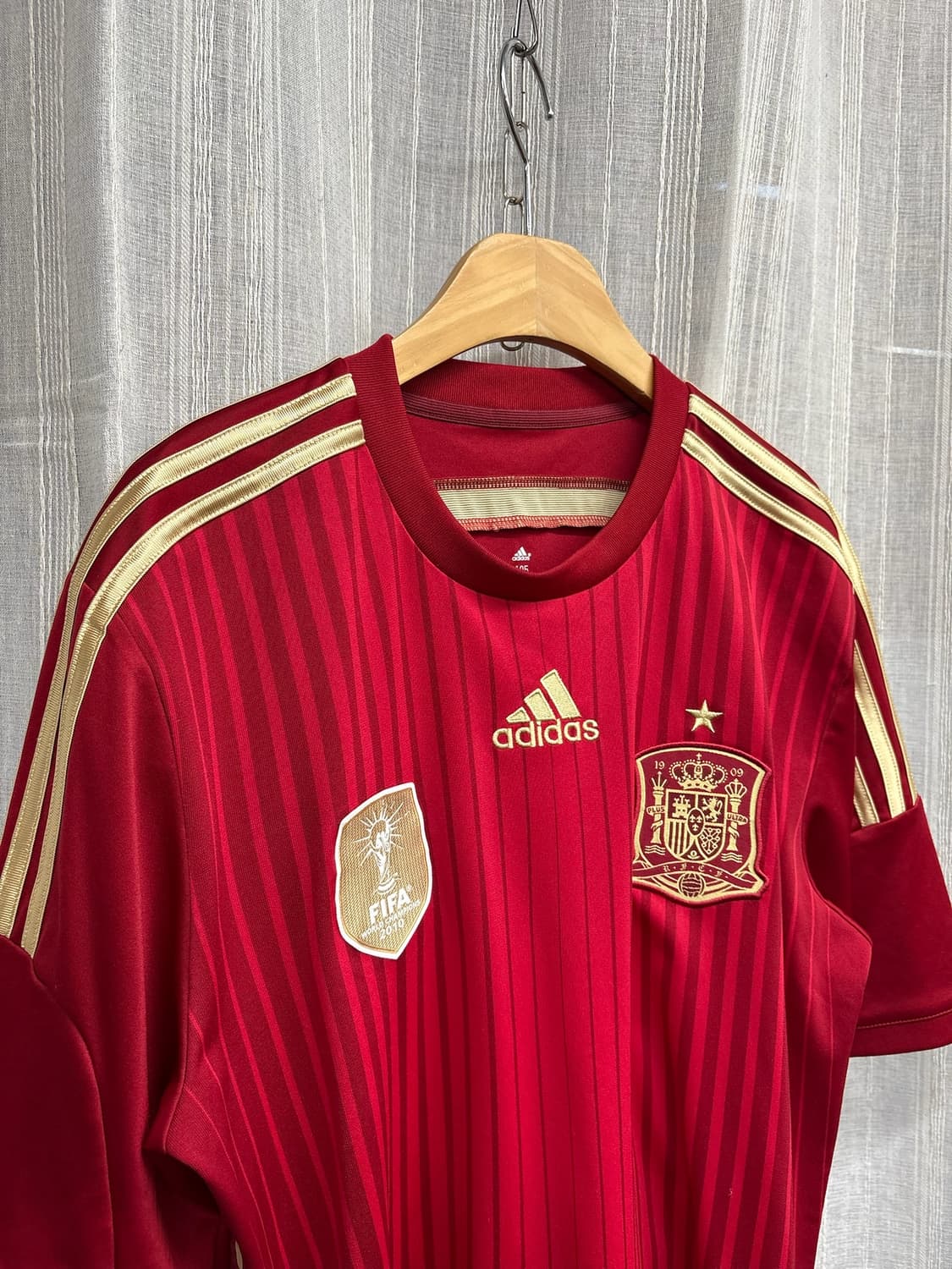아디다스 2014 스페인 국가대표 국대 홈 유니폼 반팔 져지 상품이미지3