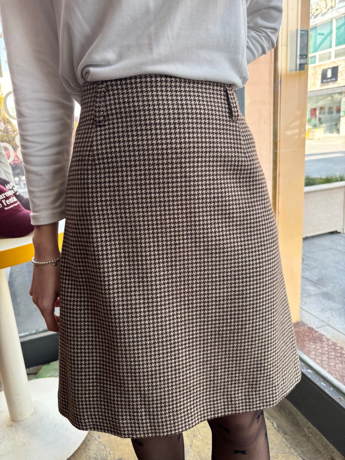 일본빈티지 패턴 미디 스커트 상품이미지1