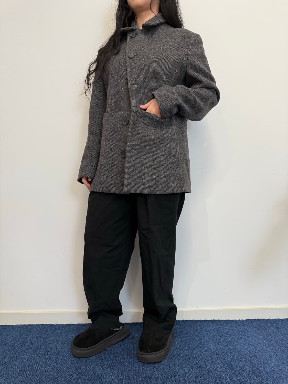 HALOMINIUM 헤링본 자켓 상품이미지2