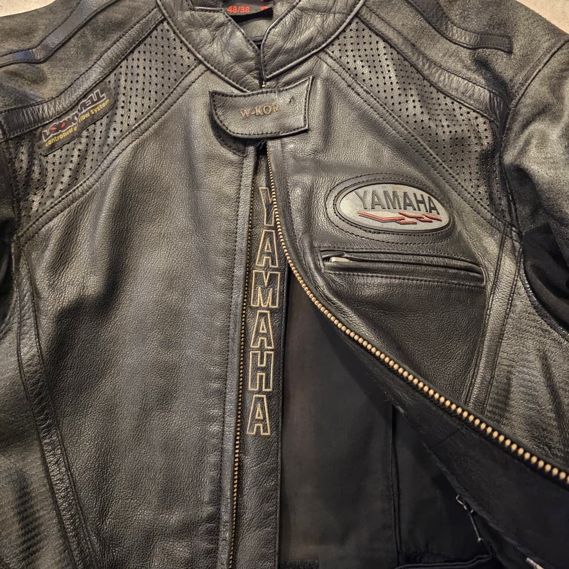 S 야마하 가죽 라이더 레이싱자켓 상품이미지6