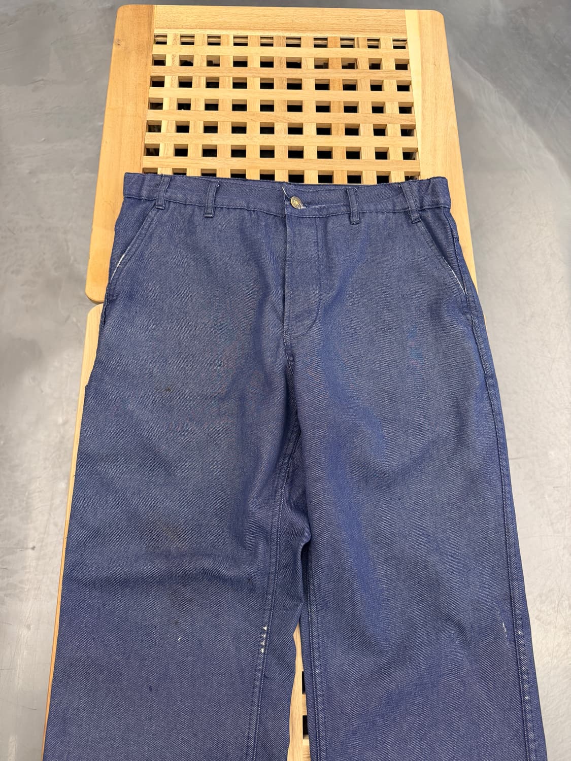 90s BARBE BLEUE FRENCH DENIM 데님 프렌치워크팬츠 상품이미지3