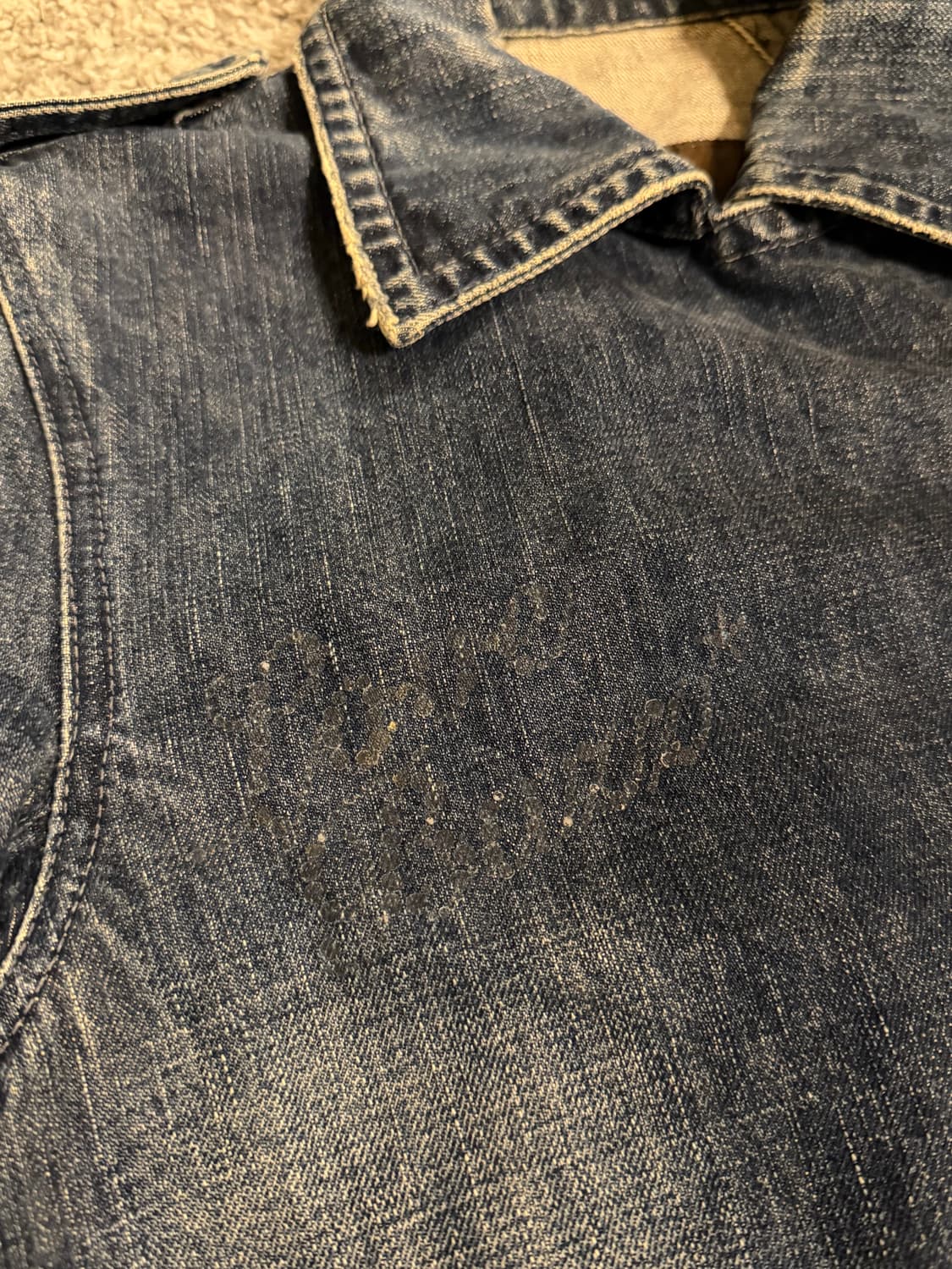 “Love Burn” Rider Denim Jacket 상품이미지9