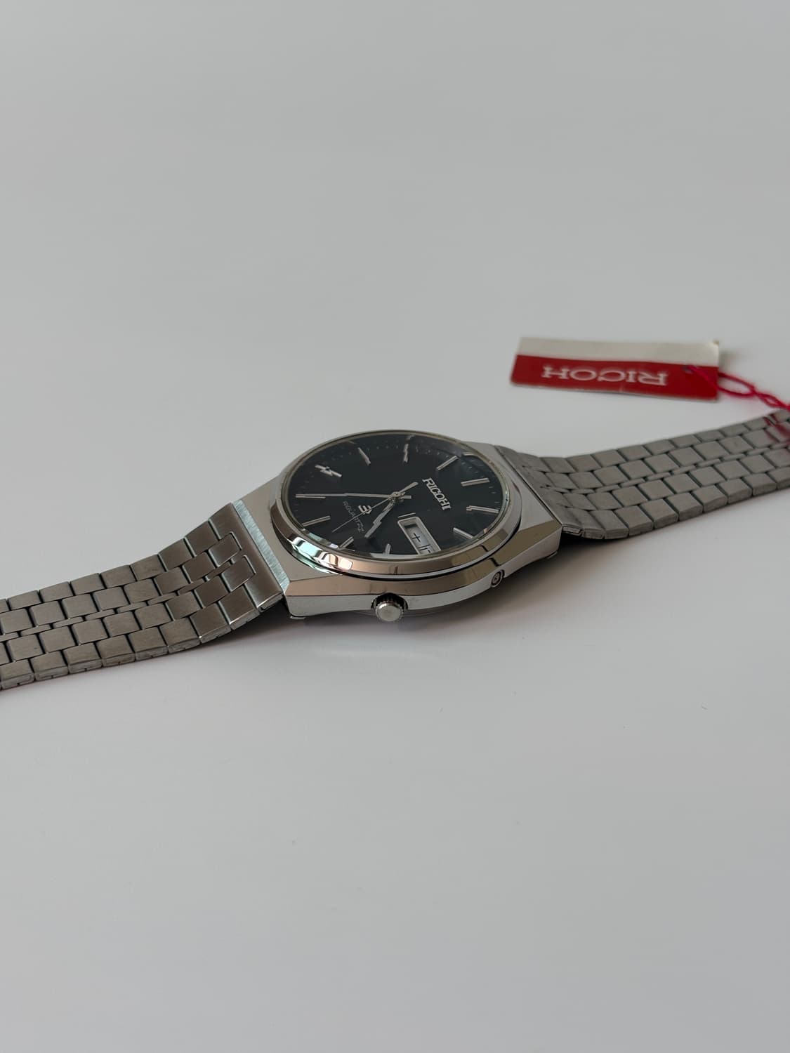 1980s Black Dial Silver Riquartz 상품이미지5
