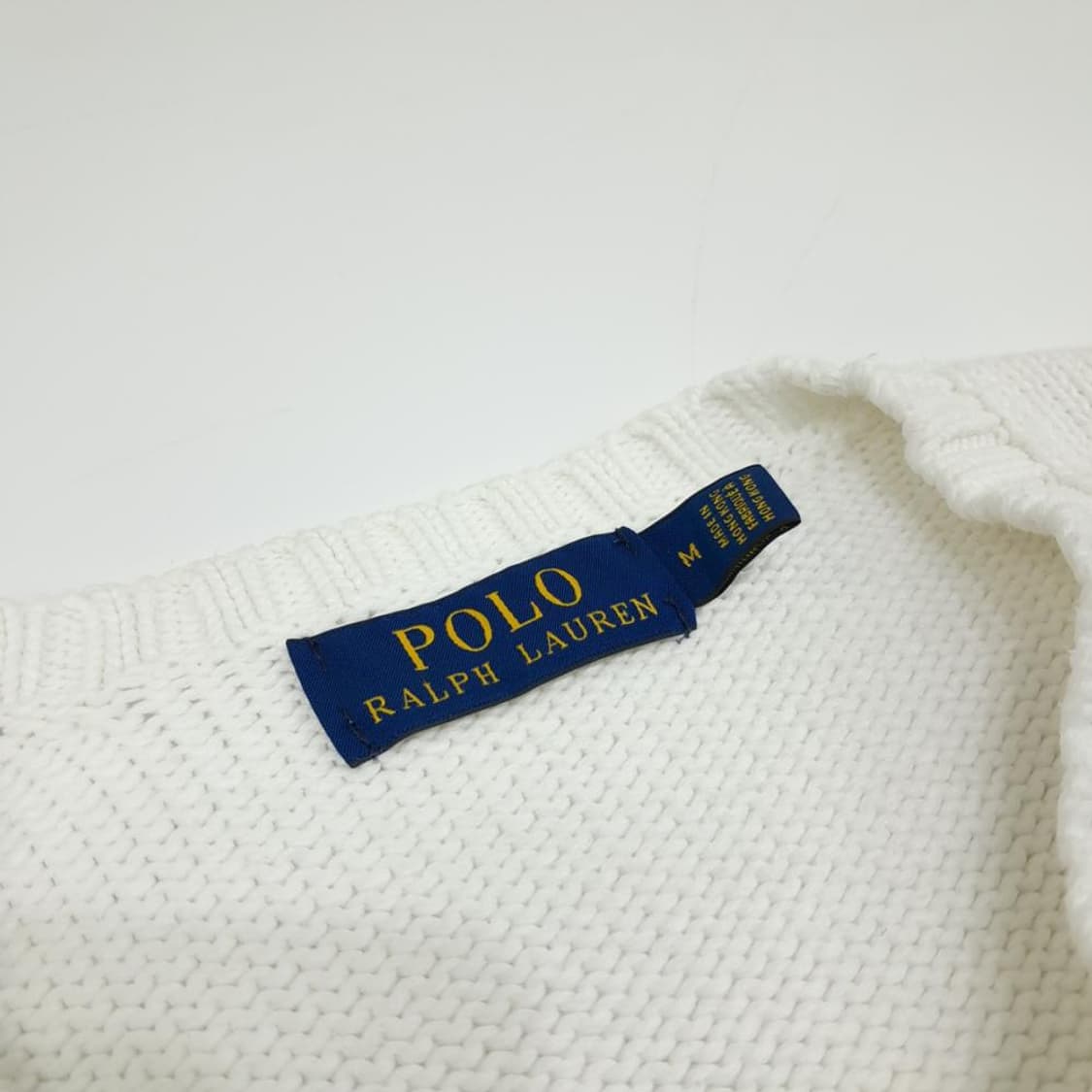 S-M 폴로 화이트 긴팔 니트 knit (CT947) 상품이미지3