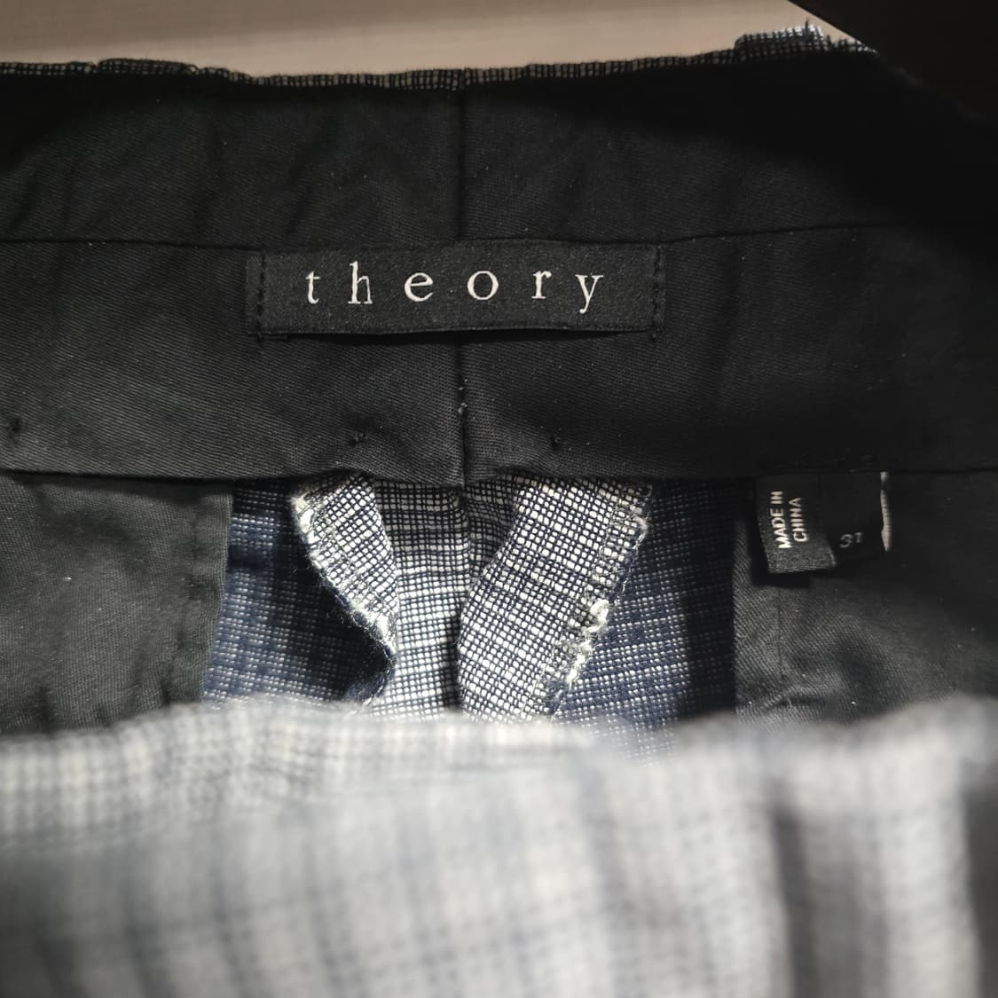 띠어리 마이크로 체크 팬츠 31 상품이미지3