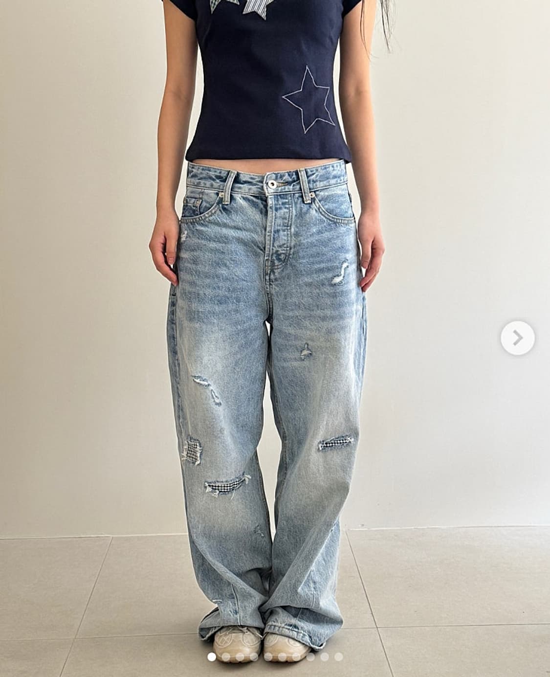 여) aeae 25ss 디스 와이드진  상품이미지1