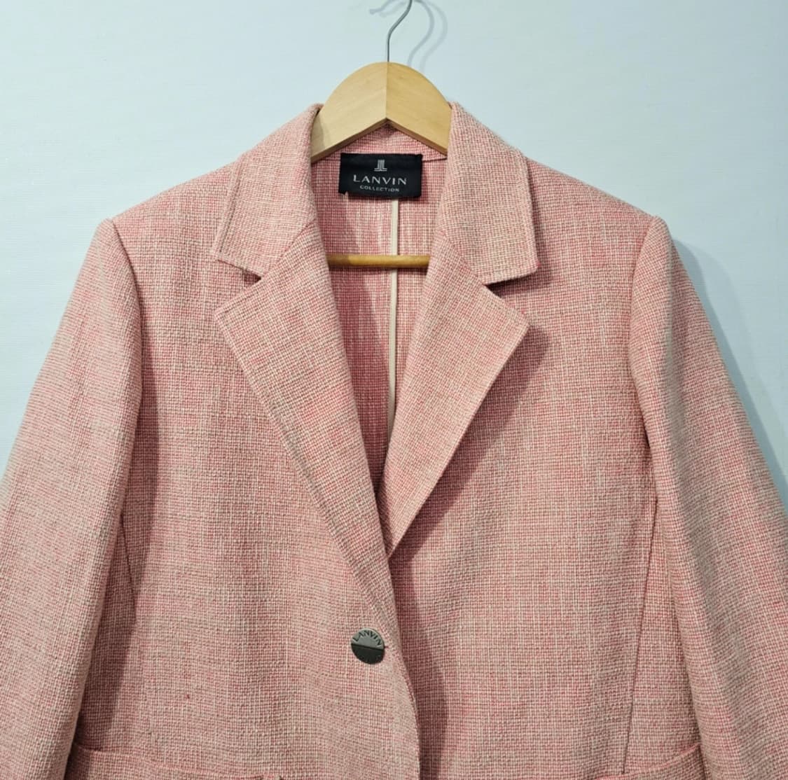 LANVIN 랑방 핑크 트위드 자켓 ~55 상품이미지3