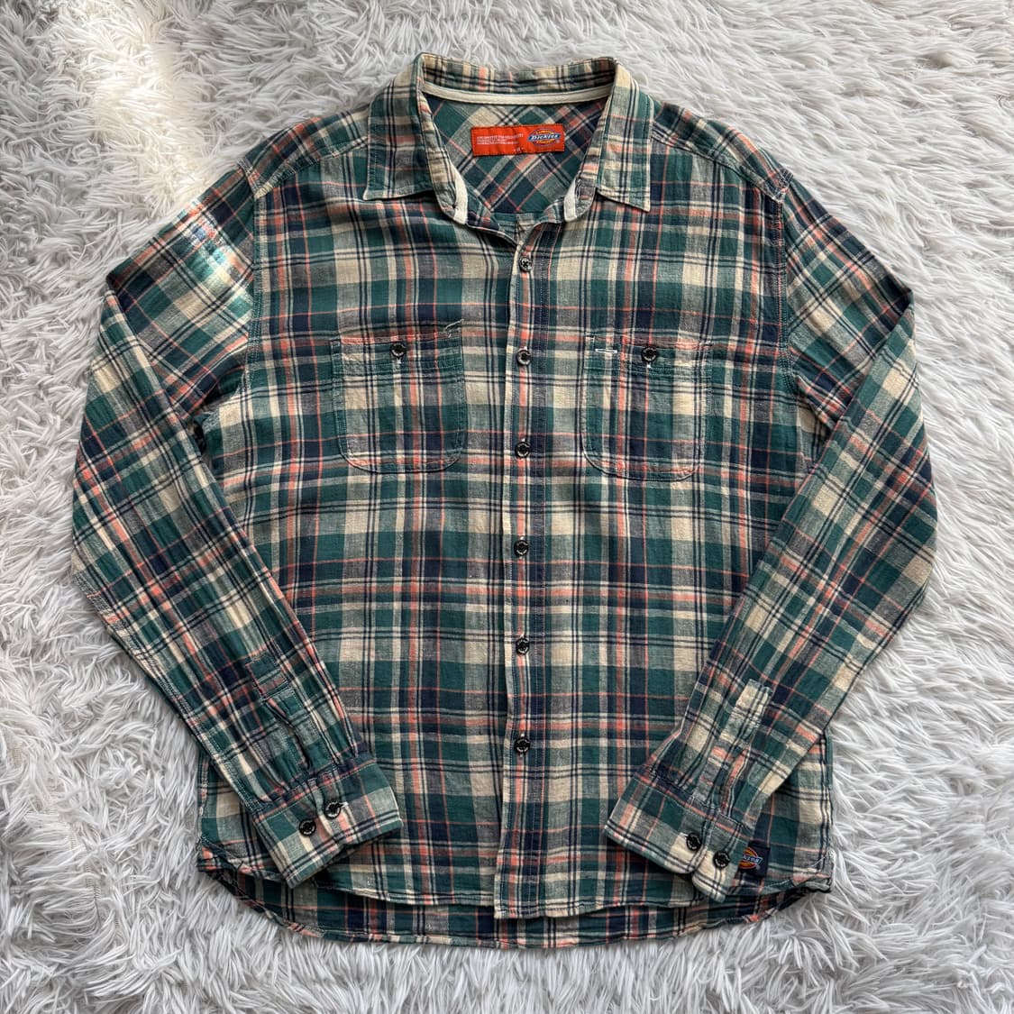 DICKIES 일본빈티지 노드 체크 셔츠 디키즈 빈티지셔츠 M 44 상품이미지2