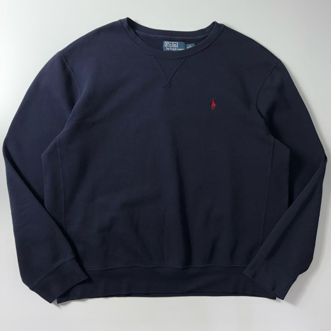 Polo  폴로 랄프로렌 자수 코튼 네이비 라운드 맨투맨  상품이미지1