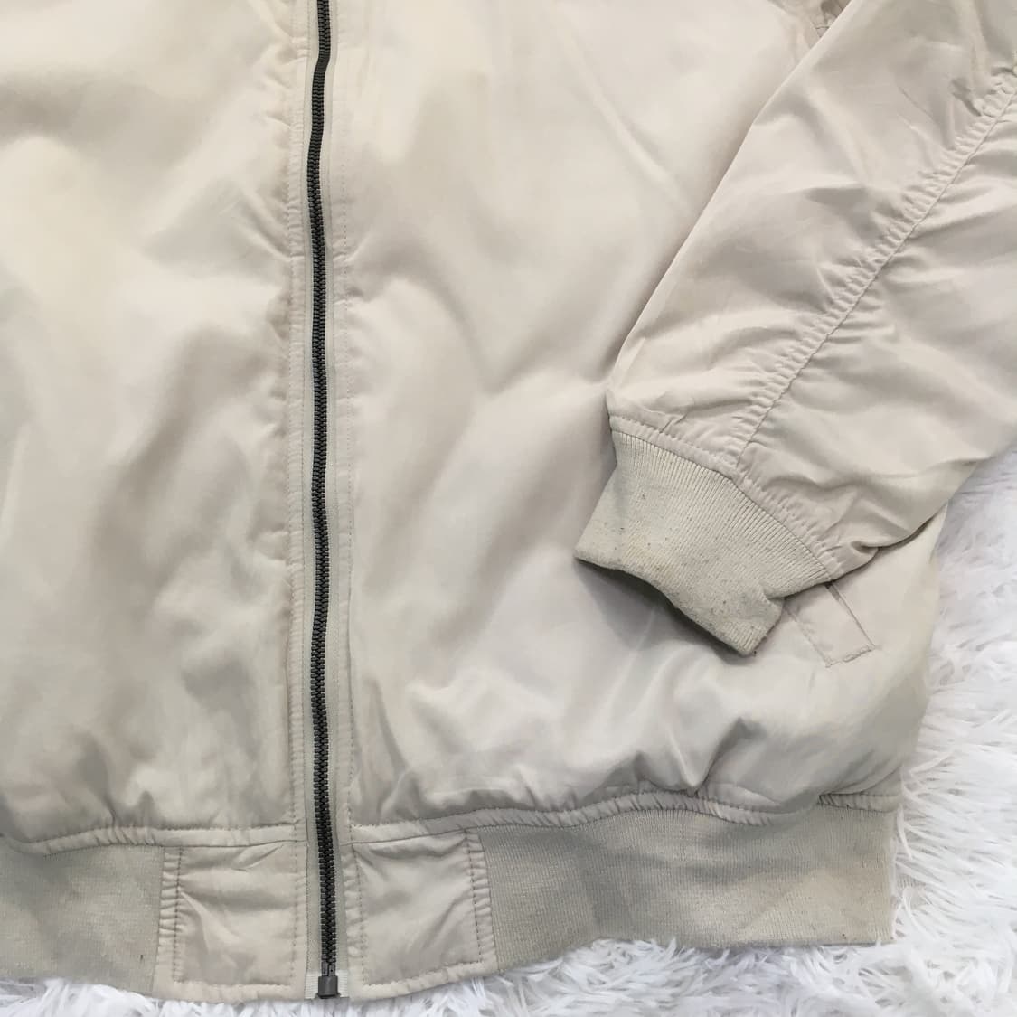 빈티지 아이보리 포켓 항공 점퍼 y2k 스트릿 갸루 펑키 일본빈티지740 상품이미지5