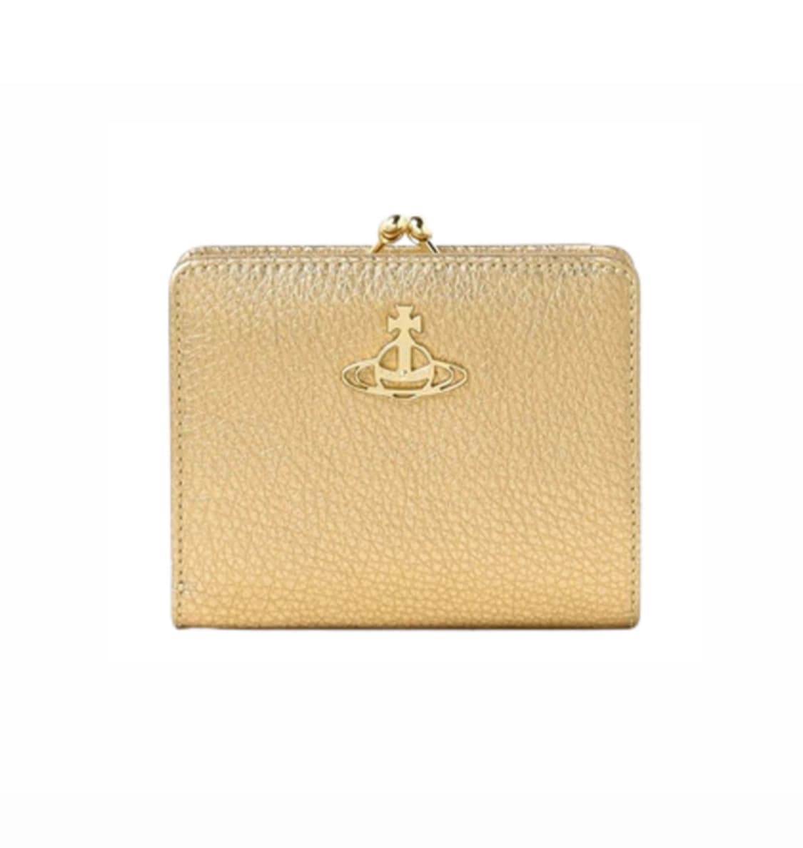 Vibienne westwood비비안 웨스트우드 그레인 지갑 골드 상품이미지1