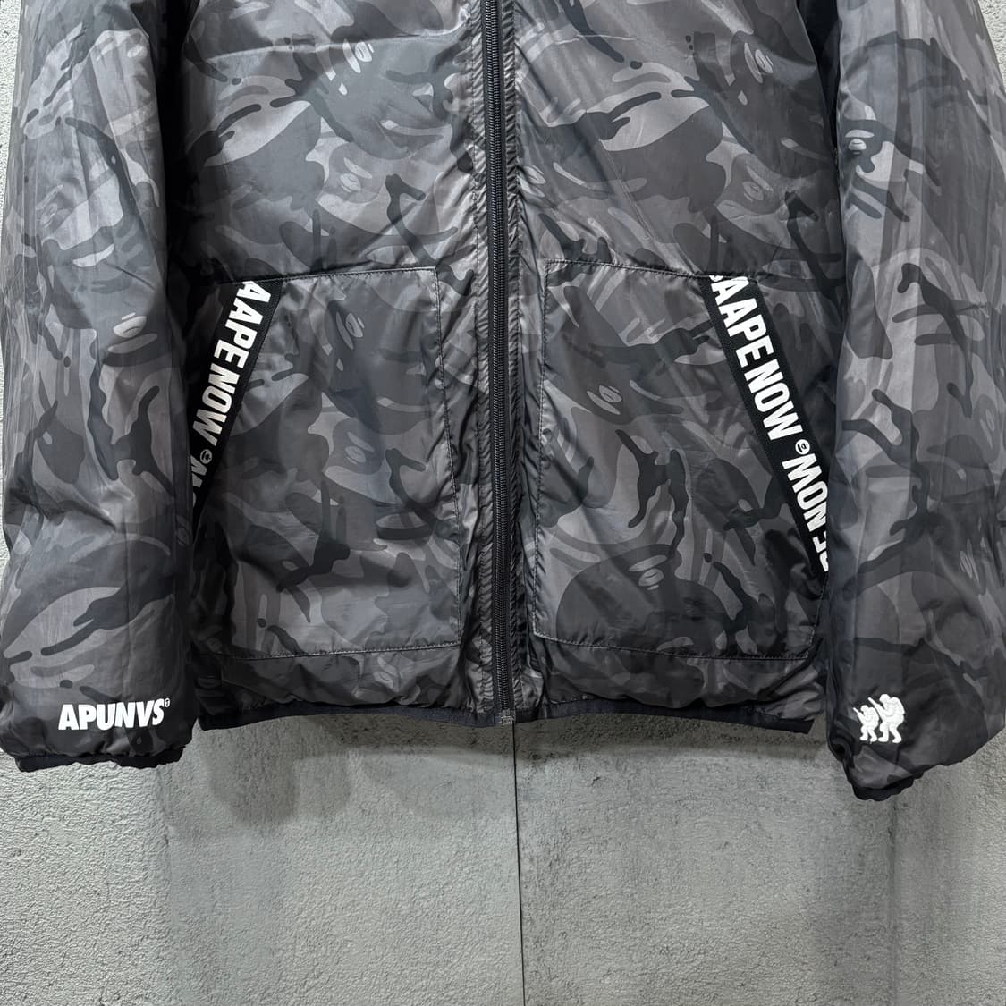 에이프 by 베이프 리버시블 다운 점퍼 (M)   상품이미지3