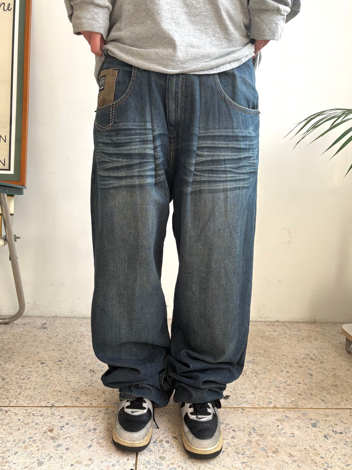 90s’빈티지 자수 힙합팬츠 상품이미지3