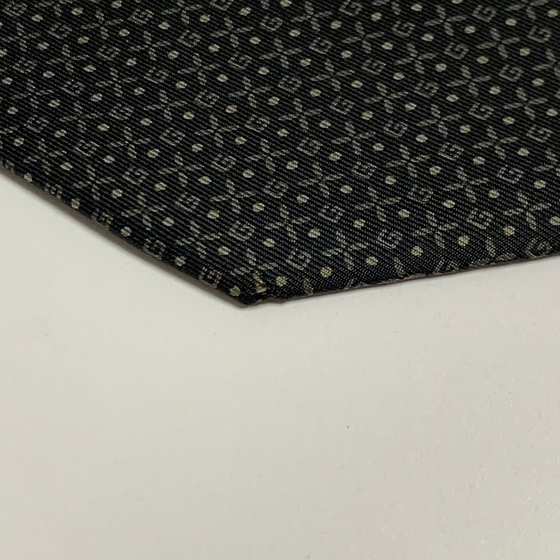 구찌(GUCCI) GG스몰로고 모노그램 블랙 명품넥타이 A등급 9.5cm 상품이미지10