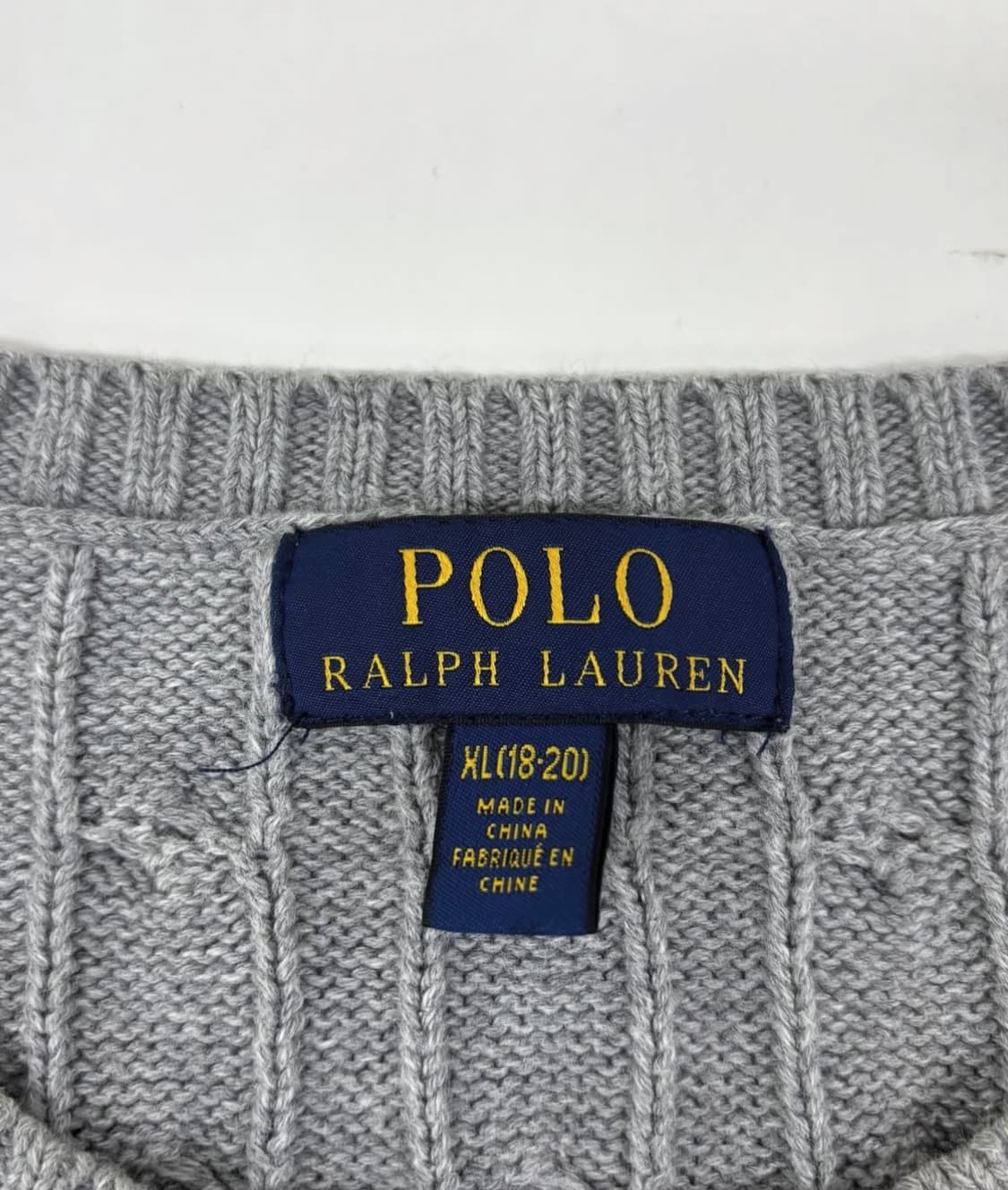 폴로 니트 그레이 회색 XL (18-20) 상품이미지4