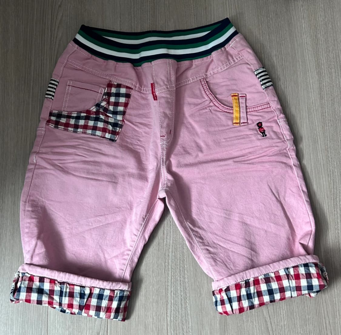 (새상품)빈티지 아동복&주니어 핑크 7부 바지 상품이미지2