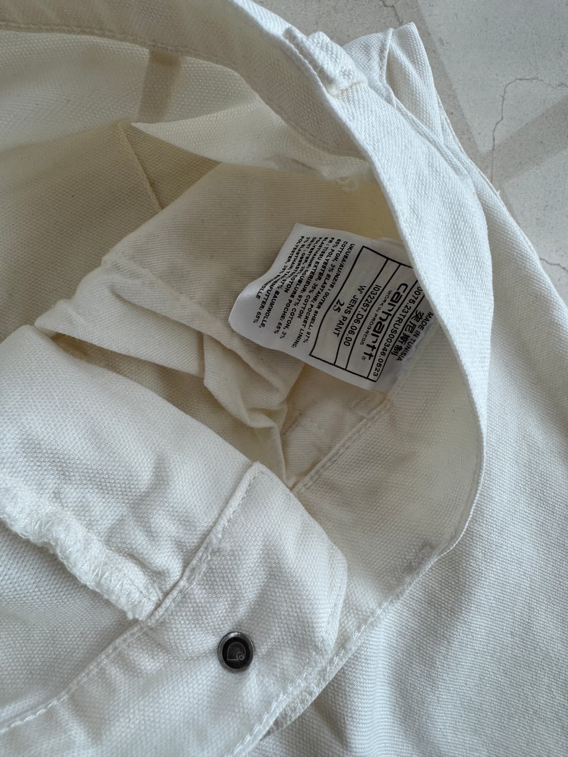 칼하트 윕 Carhartt Wip 스톤 워시드 와이드 팬츠 화이트 25  상품이미지4