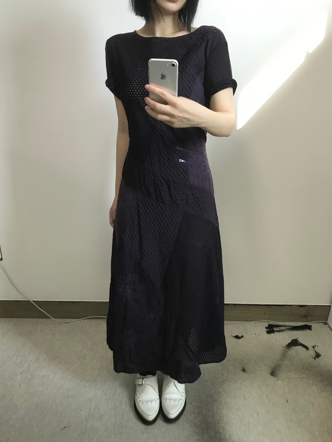 빈티지 펀칭 포켓 원피스 상품이미지1