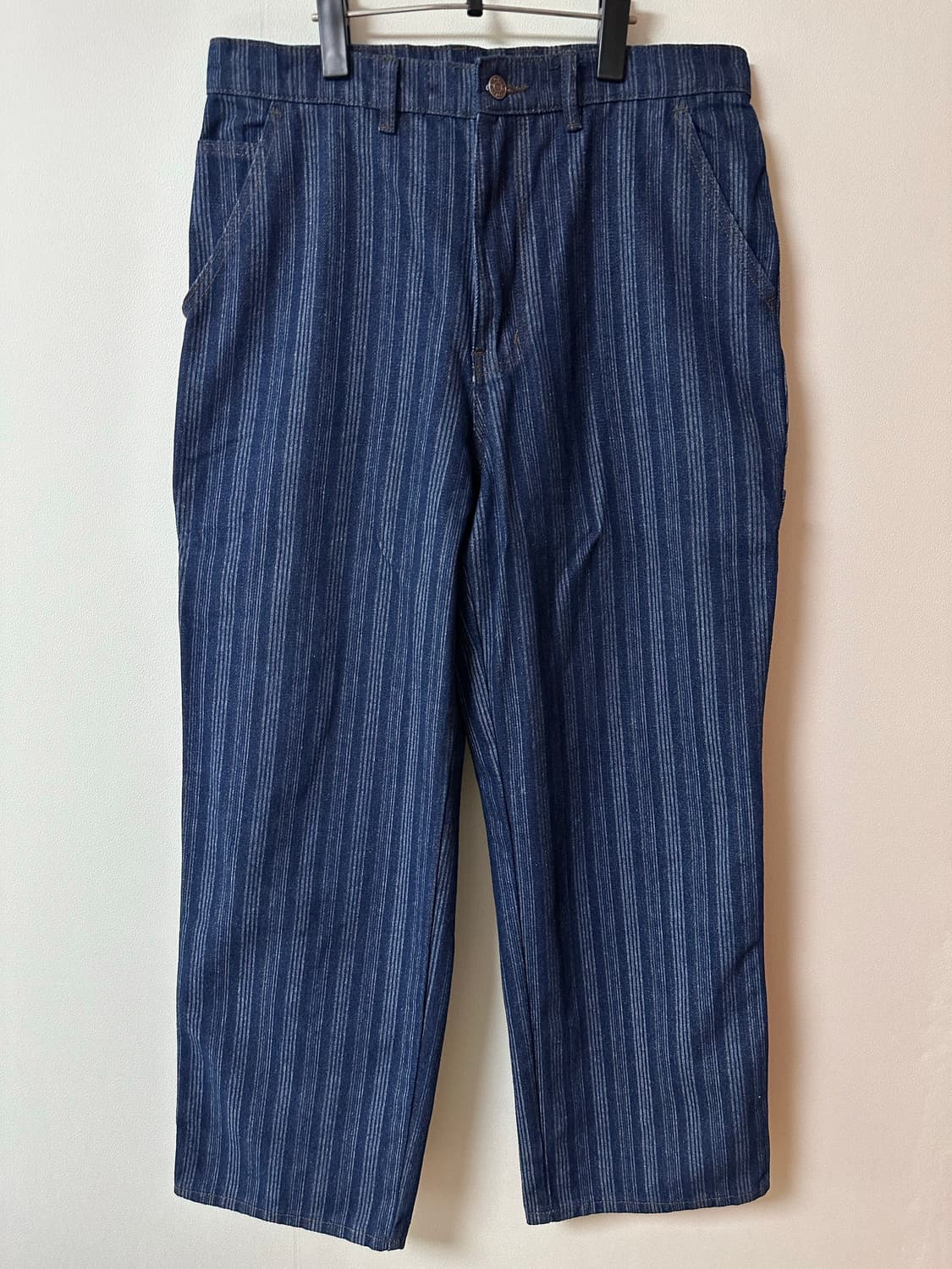 [L] 테켓 히든 스트라이프 팬츠 인디고 상품이미지3