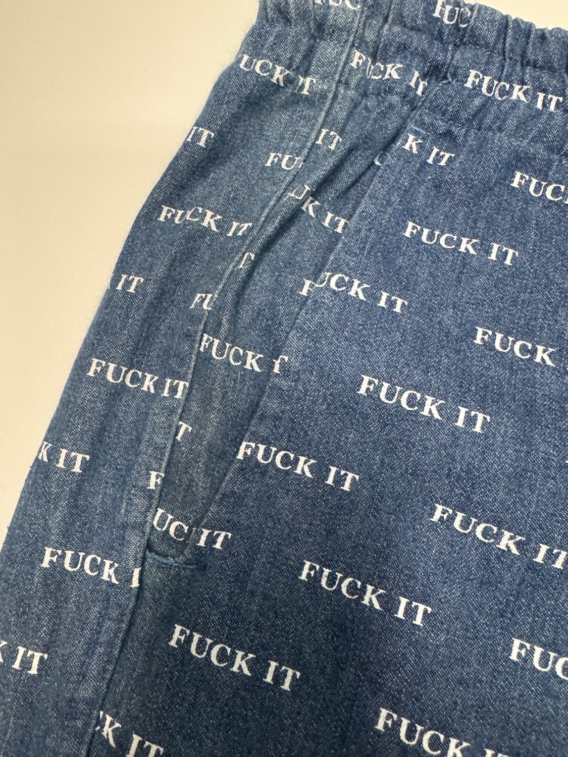 허프 HUF Fuck it 프린팅 밴딩 반바지 2XL 상품이미지3
