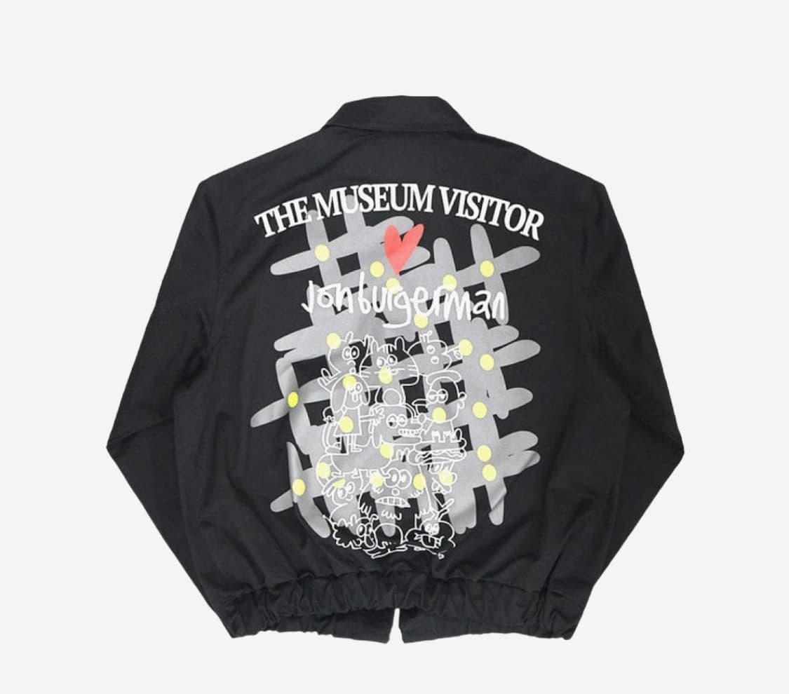 더뮤지엄비지터 존버거맨 커브드 블루종 L 상품이미지2