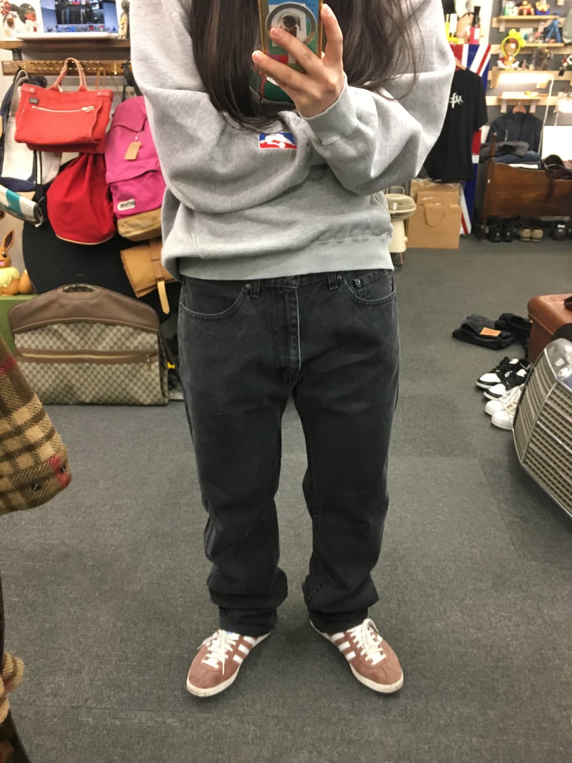 Levis 리바이스 505 흑청 데님팬츠 상품이미지1