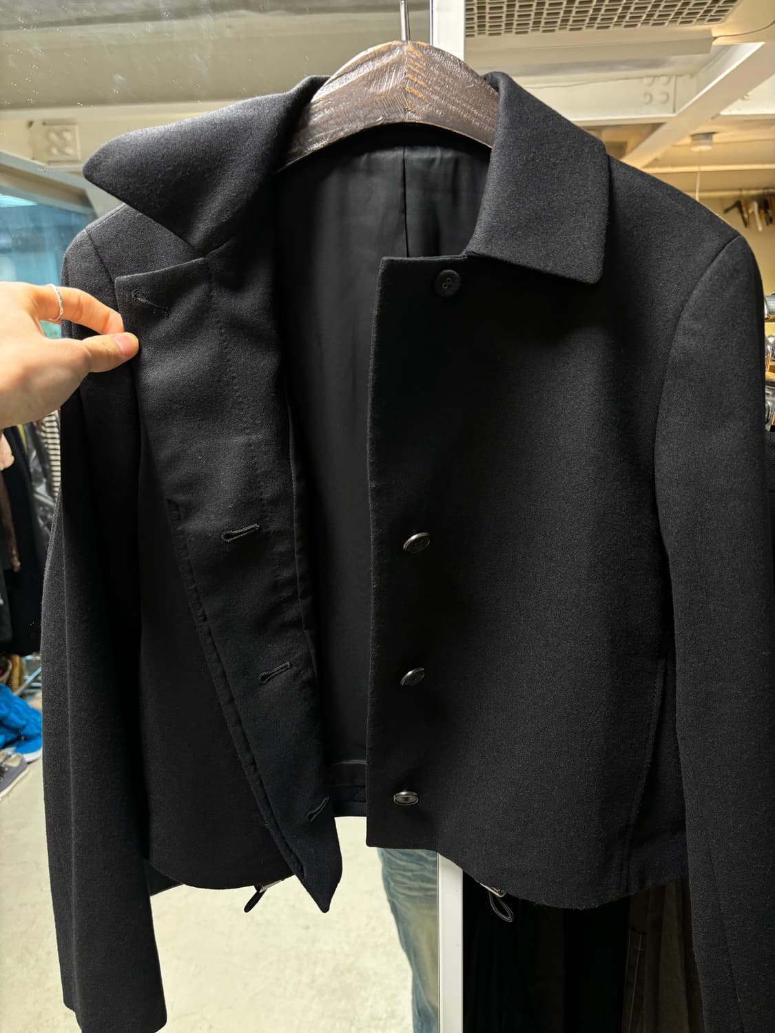 Kiyoko takase 크롭 울자켓 상품이미지3