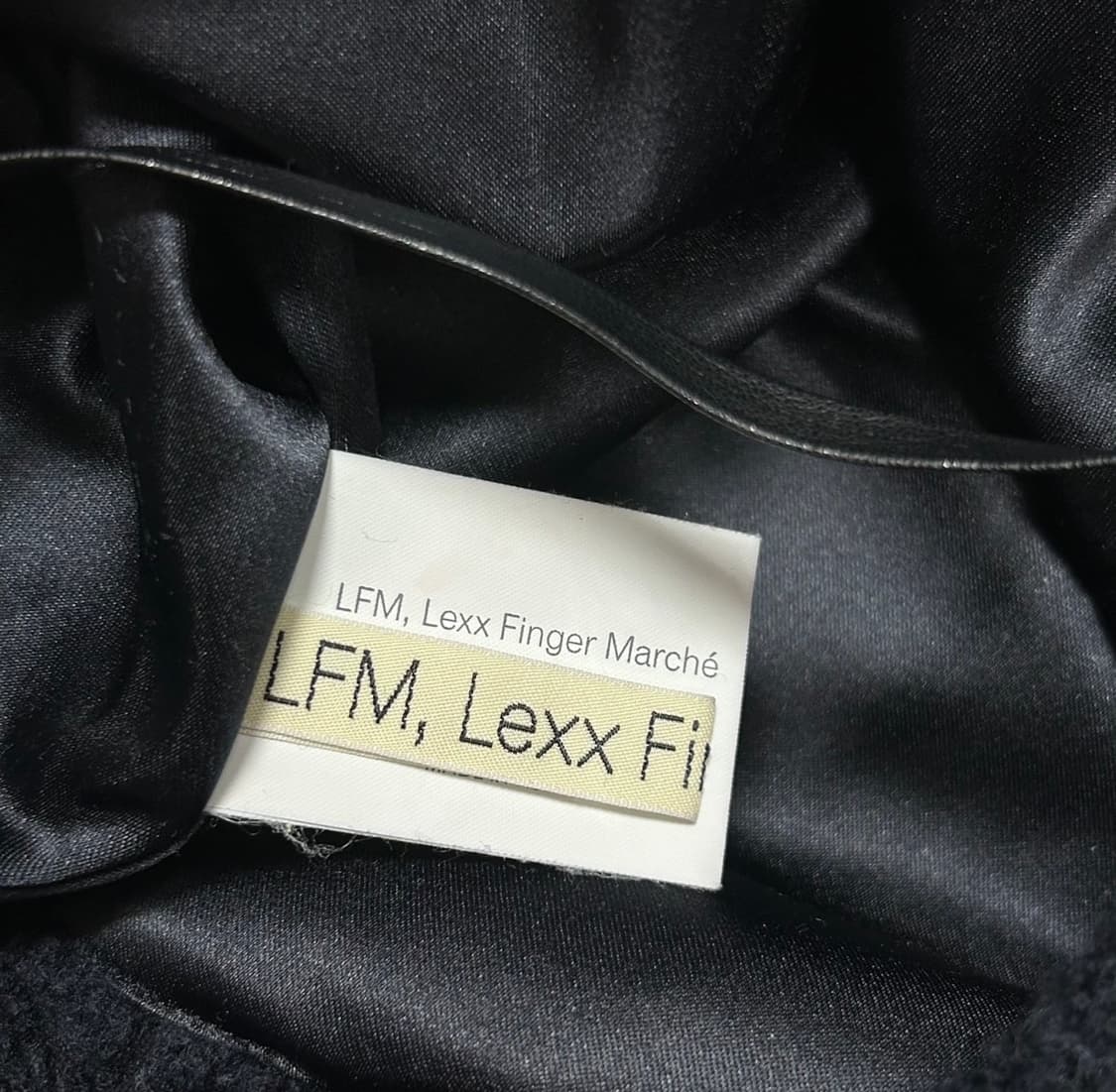 LFM 렉스핑거마르쉐 양털 라지 백 네이비  상품이미지3