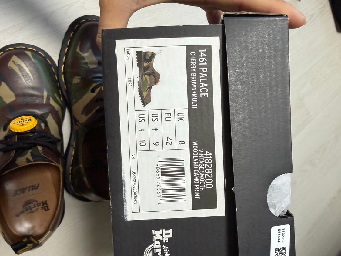 닥터마틴 X 팔라스 1461 카모 슈즈 UK8 (270mm) 판매합니다. 상품이미지6