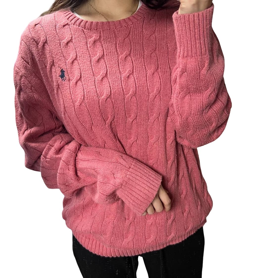 Polo Ralph Lauren Cable Pink Sweater 상품이미지2
