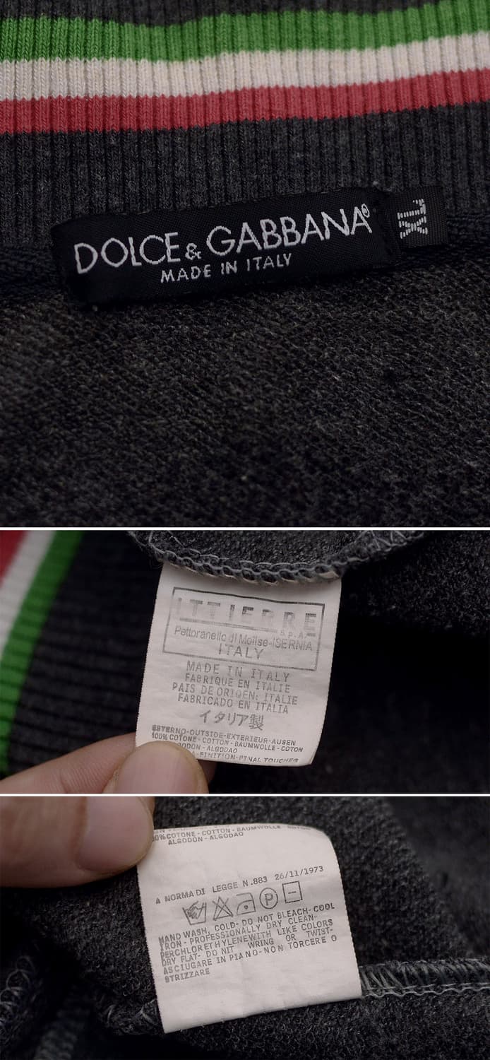 돌체앤가바나 (D&G) 이태리 삼선 라이닝 코튼집업 자켓 (95-100) 상품이미지10