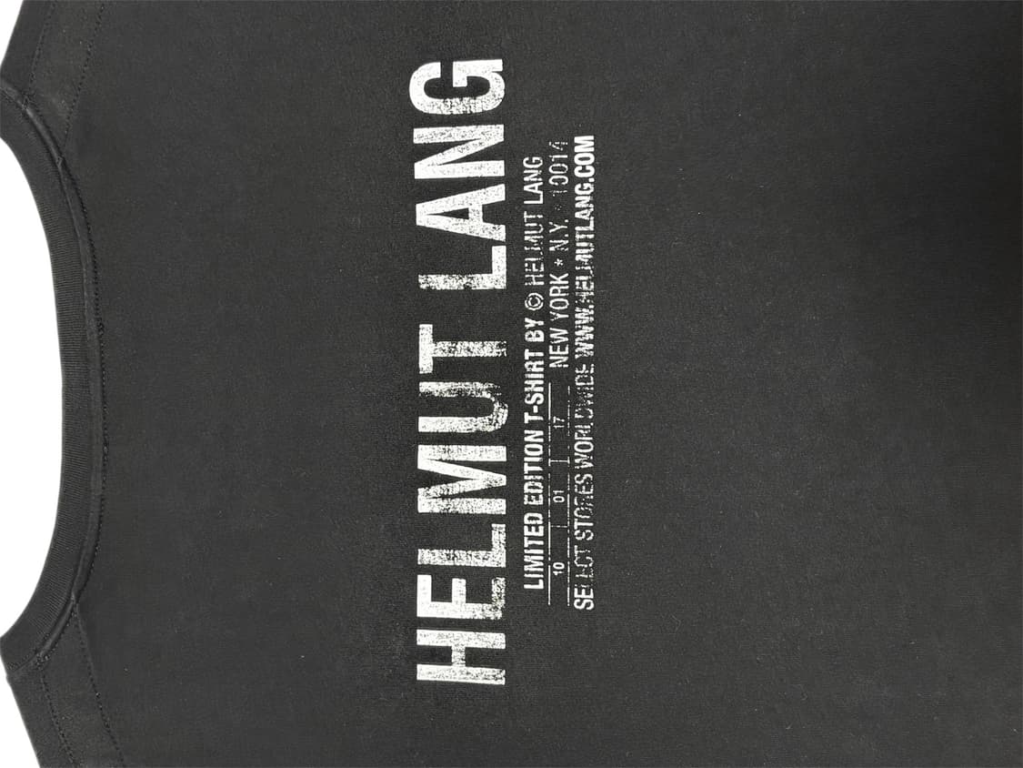 Helmut Lang O-ring Back Printing T-Shirt 상품이미지4