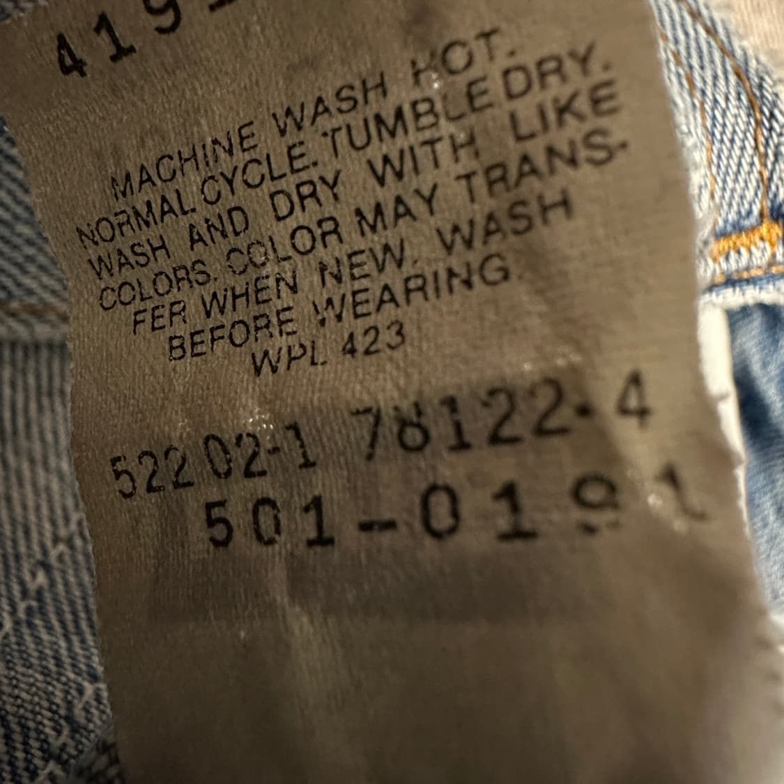 LEVI'S 501 90's usa made denim pants 상품이미지7