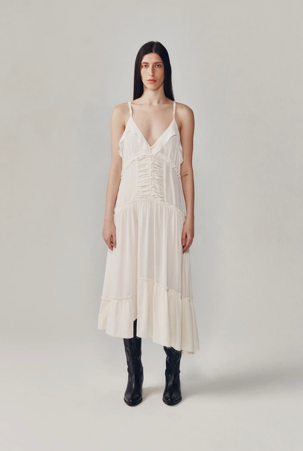 [새상품] 커렌트 Current 뷔스티에 롱원피스 상품이미지1