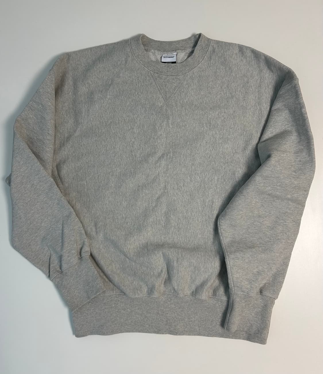 아웃스탠딩 REVERSE HEAVY SWEAT_3% 멜란지 그레이 상품이미지3