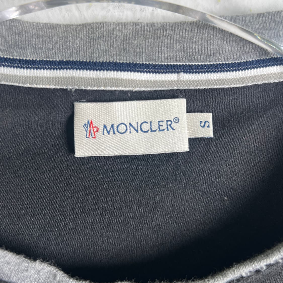 몽클레어 레이어드 배색 크루넥 반팔 티셔츠 S 상품이미지4