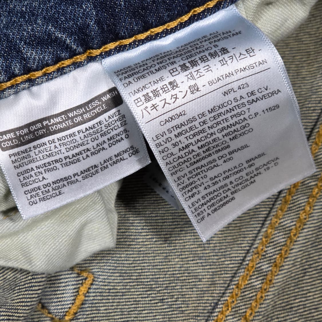 리바이스 502 중청 데님팬츠 상품이미지6