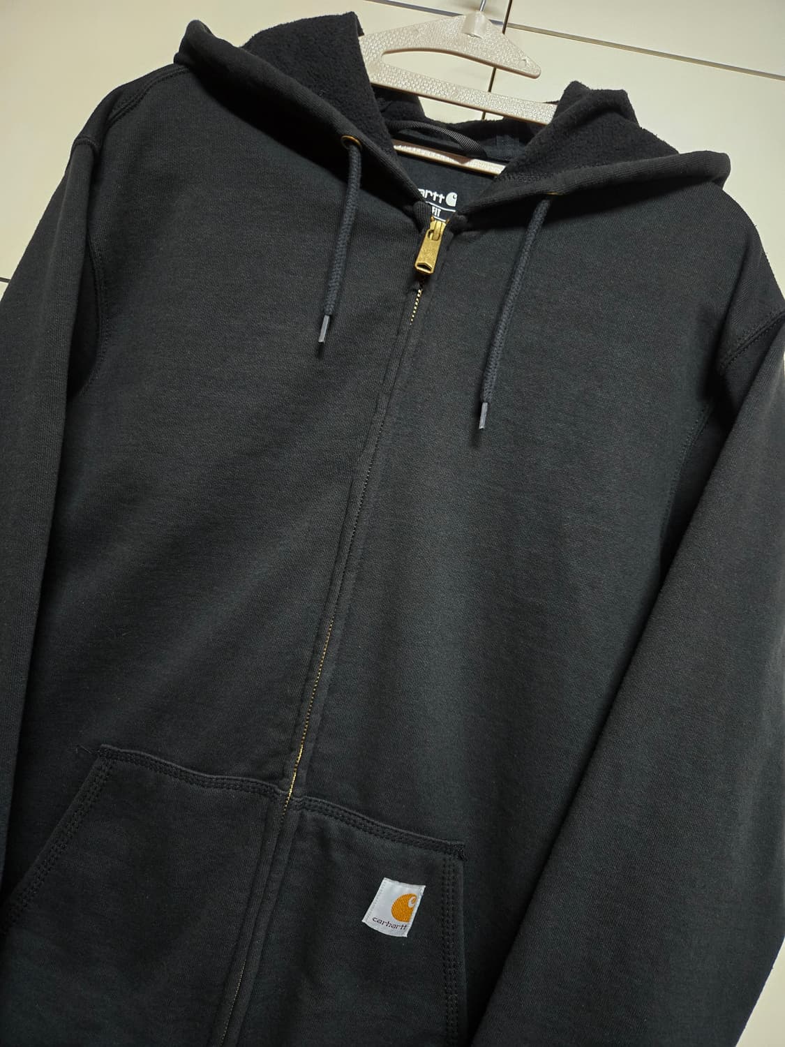 칼하트 블랙 기모 후드집업 상품이미지2