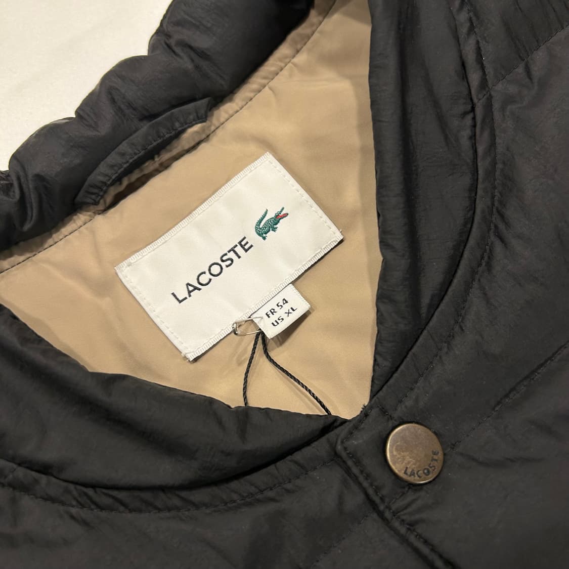 [XL] 라코스테 경량 블랙 패딩 조끼 상품이미지3