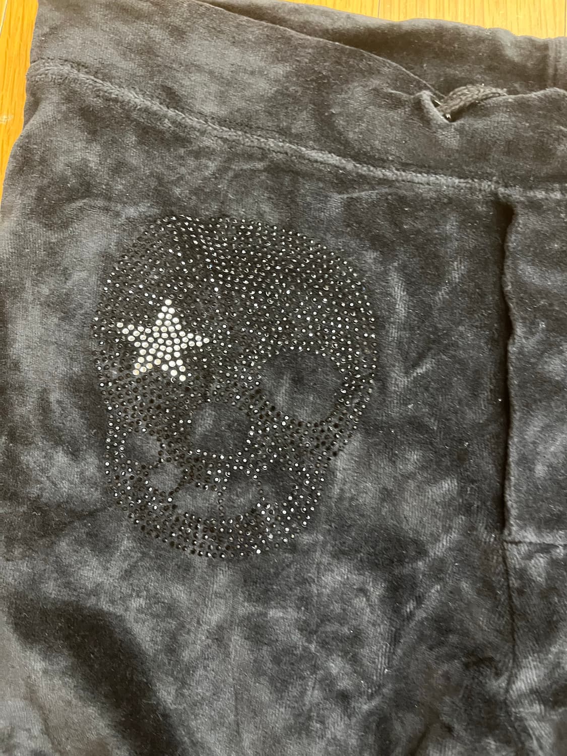 Onè Gyaru st skeleton velvet sweat pants 상품이미지3