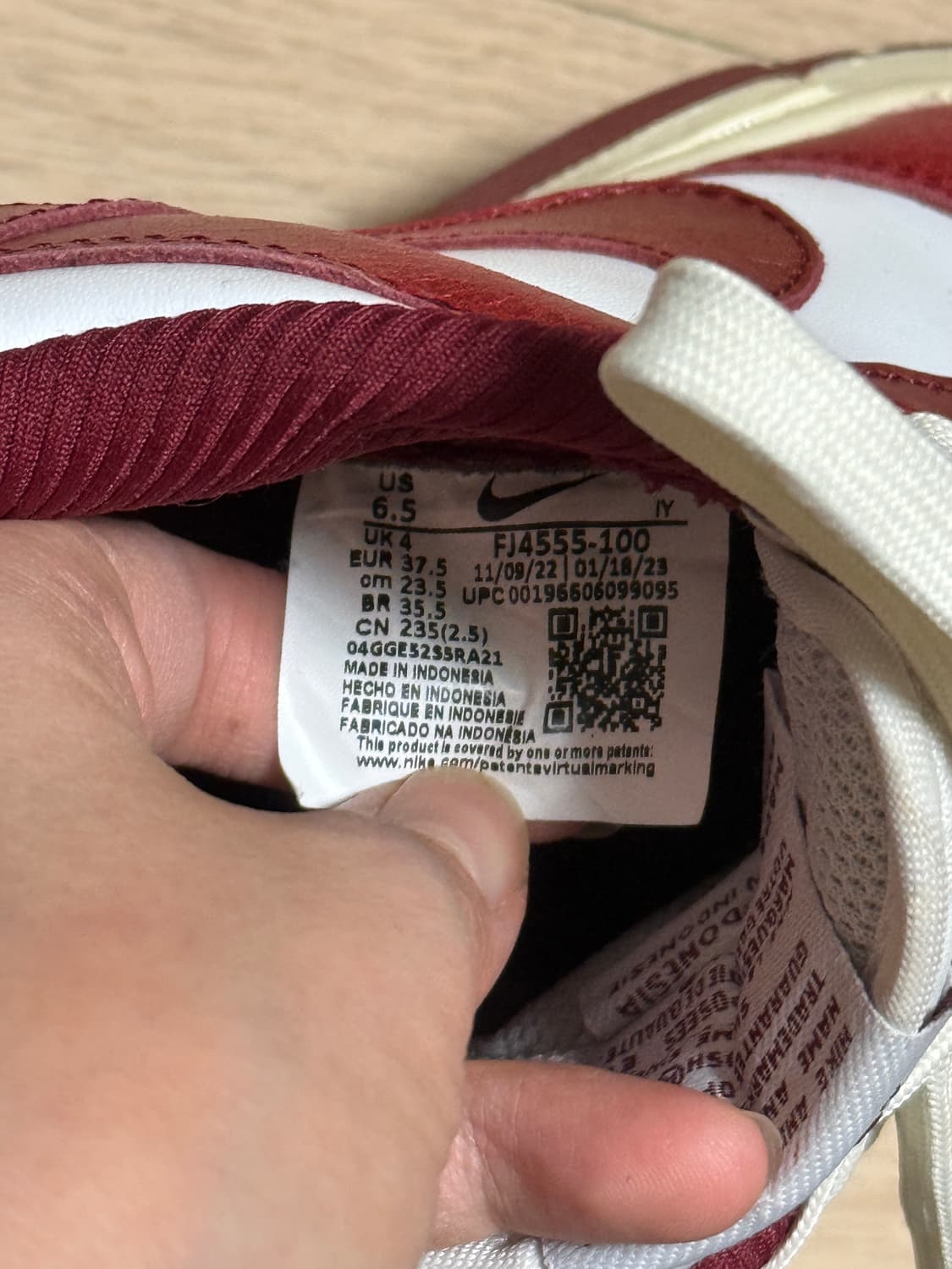 나이키 덩크 로우 레트로 팀레드 상품이미지5