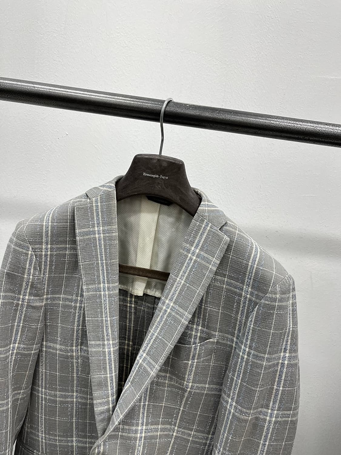 95) 가자리니 그레이 체크자켓  상품이미지4