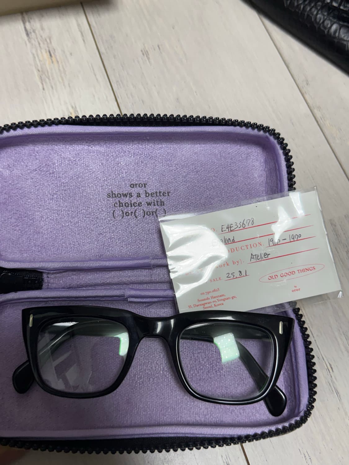 오르오르 올드굿띵스 영국 빈티지 안경  상품이미지1